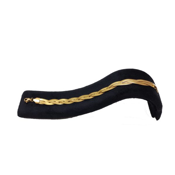 دستبند ماری استیل طرح بافت