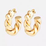 گوشواره حلقه ای طرح پیچ پیچی