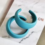گوشواره رنگی حلقه ای کد ZG201
