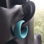 گوشواره رنگی حلقه ای کد ZG201