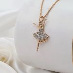 آویز گردنبند زنانه طرح بالرین
