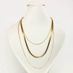 گردنبند زنانه 3 لاین ماری استیل