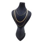 گردنبند زنانه 3 لاین ماری استیل