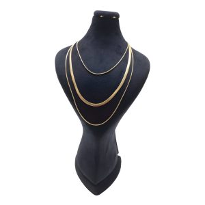 گردنبند زنانه 3 لاین ماری استیل
