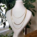 گردنبند زنانه 3 لاین ماری استیل