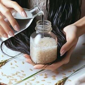 استفاده آب برنج برای مو