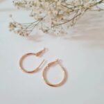 گوشواره زنانه ژوپینگ مدل حلقه ای ساده کد ZG2025