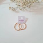 گوشواره زنانه ژوپینگ مدل حلقه ای ساده کد ZG2025