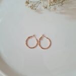 گوشواره زنانه ژوپینگ مدل حلقه ای ساده کد ZG2025