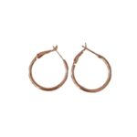 گوشواره زنانه ژوپینگ مدل حلقه ای ساده کد ZG2025